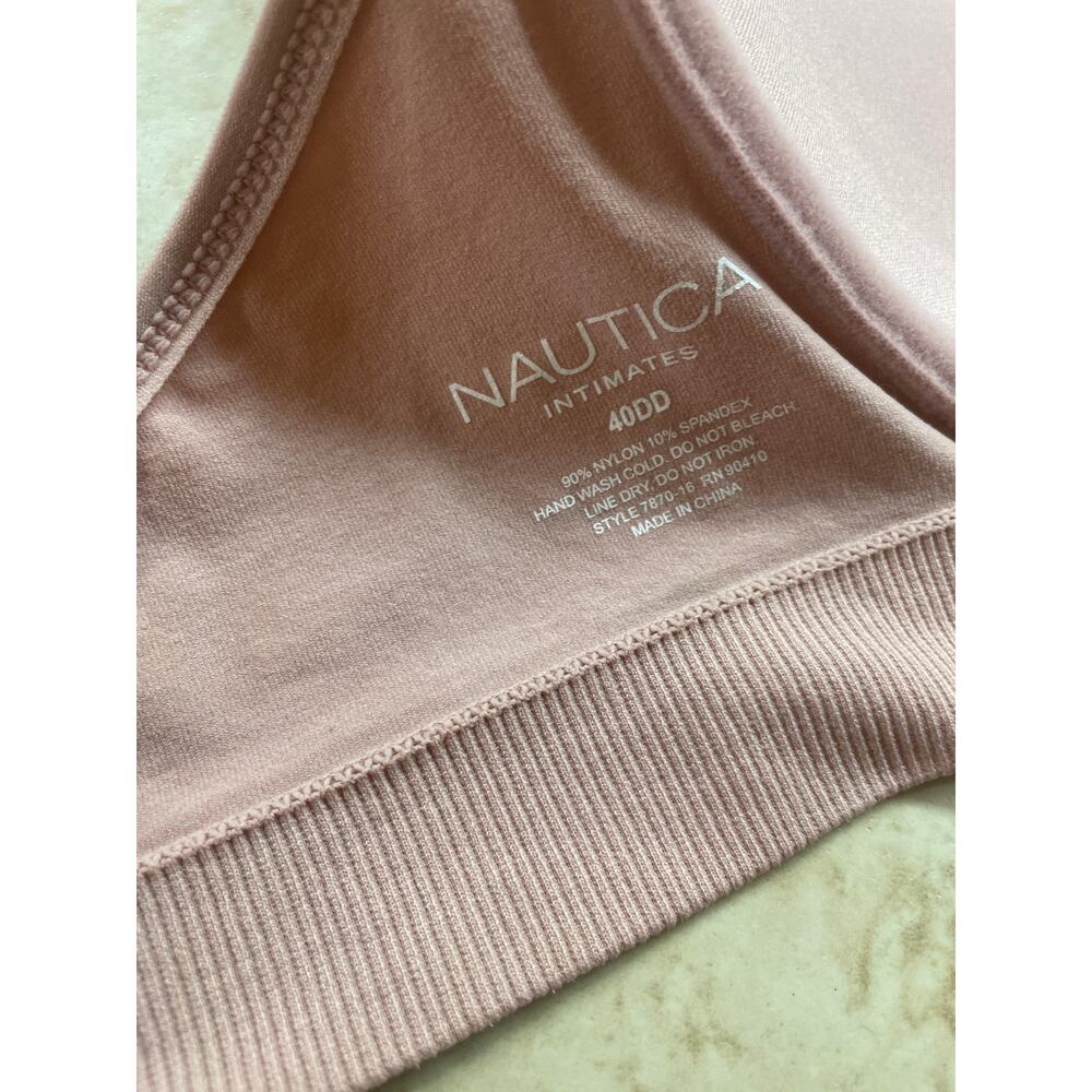 Nautica Intimates Bras Lot of 2 40DD Padded T-Shirt Pink Gray Soft Underwire - Picture 7 of 12